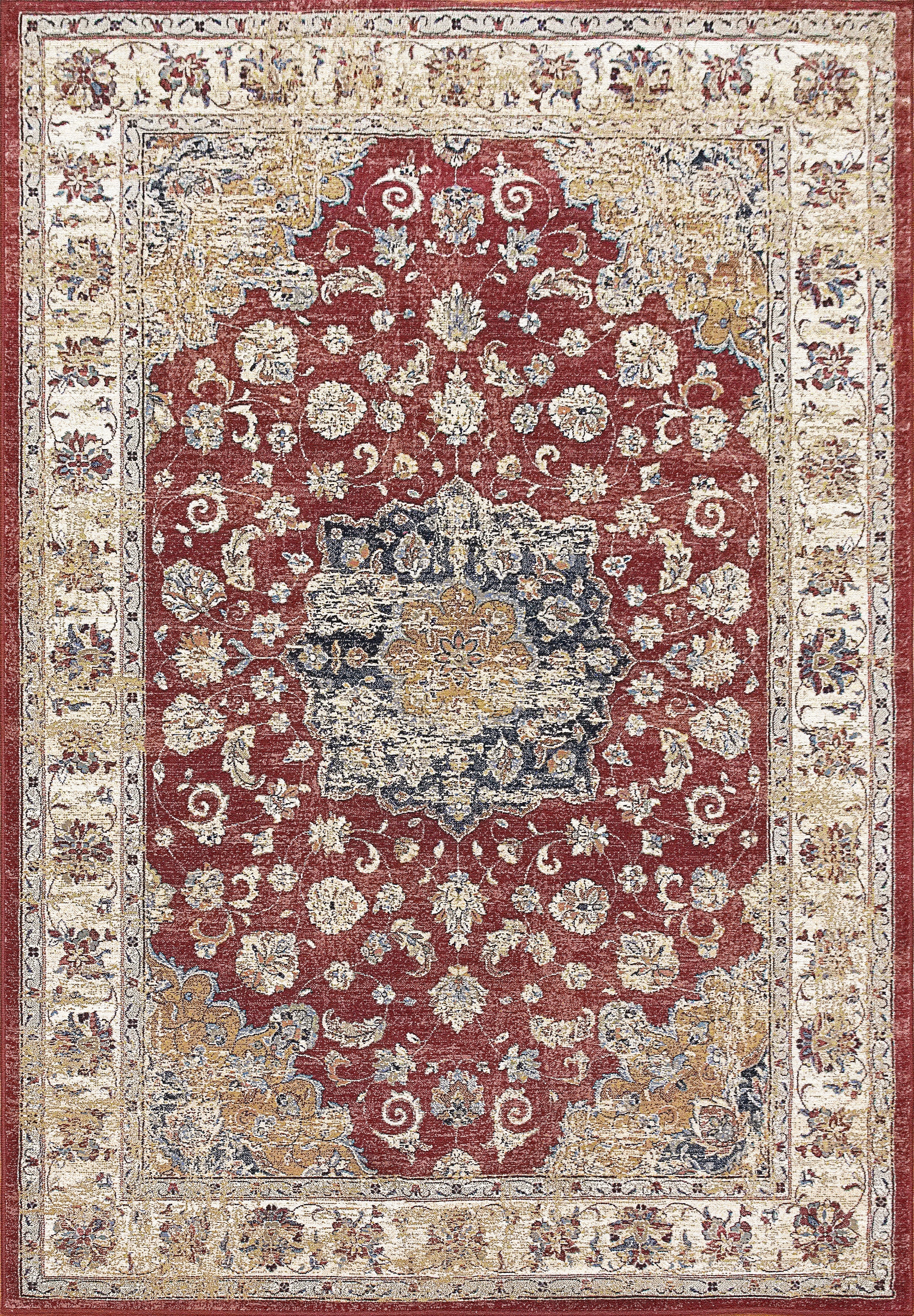 Dynamic Rugs ANCIENT GARDEN 57559-1464 Red Rug