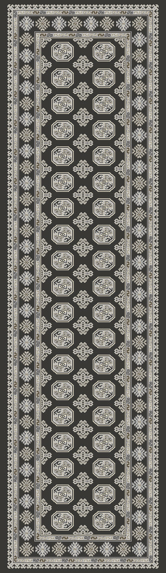 Dynamic Rugs Ancient Garden 57102-3636 Charcoal/Silver Rug