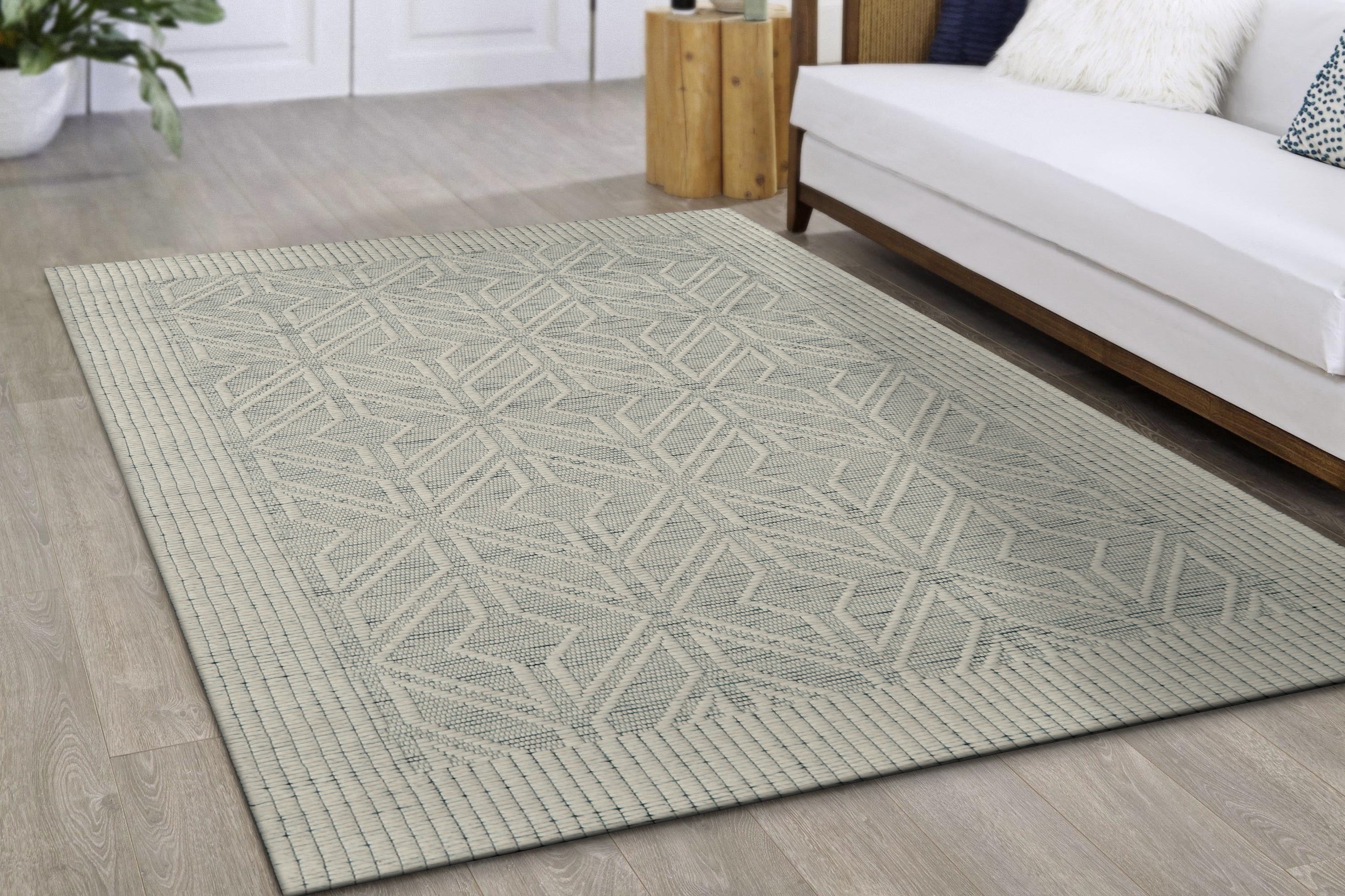 Dynamic Rugs CLARA 3244-805 Beige/Denim Rug