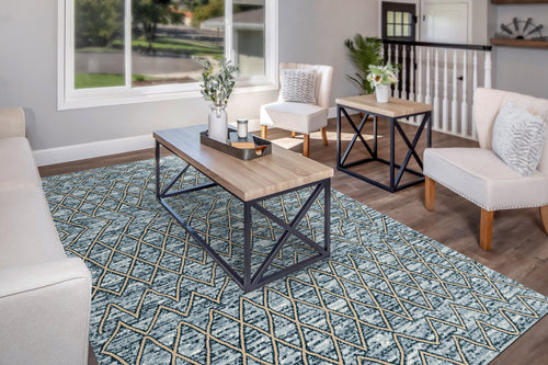 Dynamic Rugs NAVI 4017-508 Navy/Beige Rug
