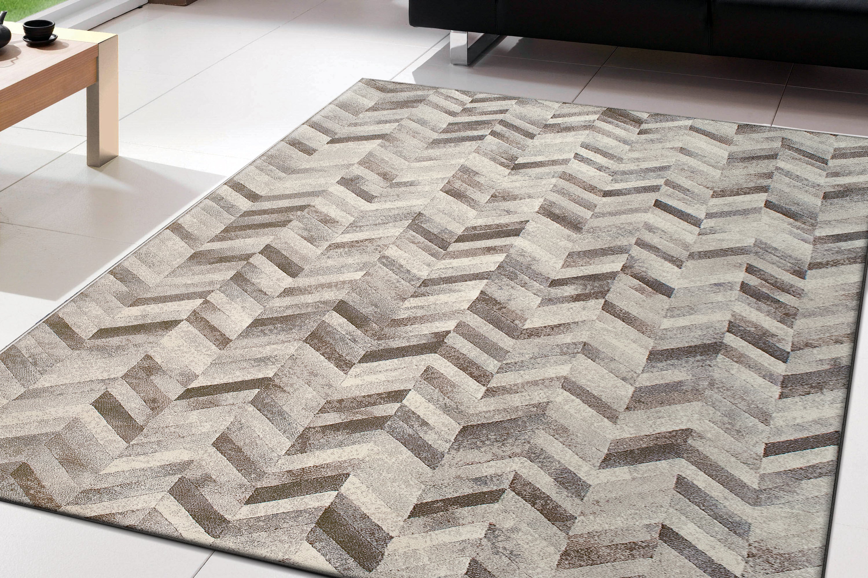 Dynamic Rugs ECLIPSE 63226-4343 Silver Rug