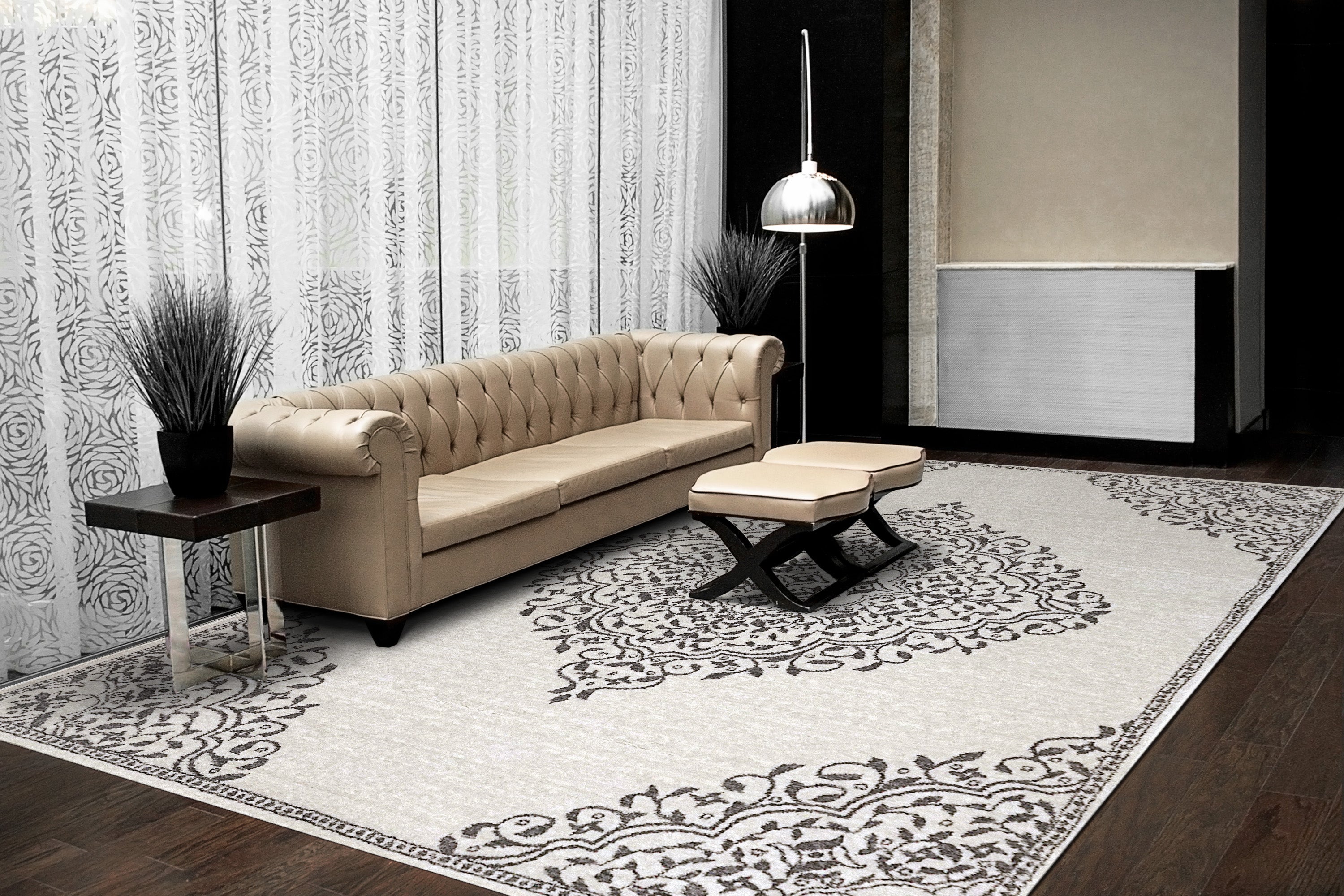 Dynamic Rugs HERA 3302-109 Ivory/Grey Rug