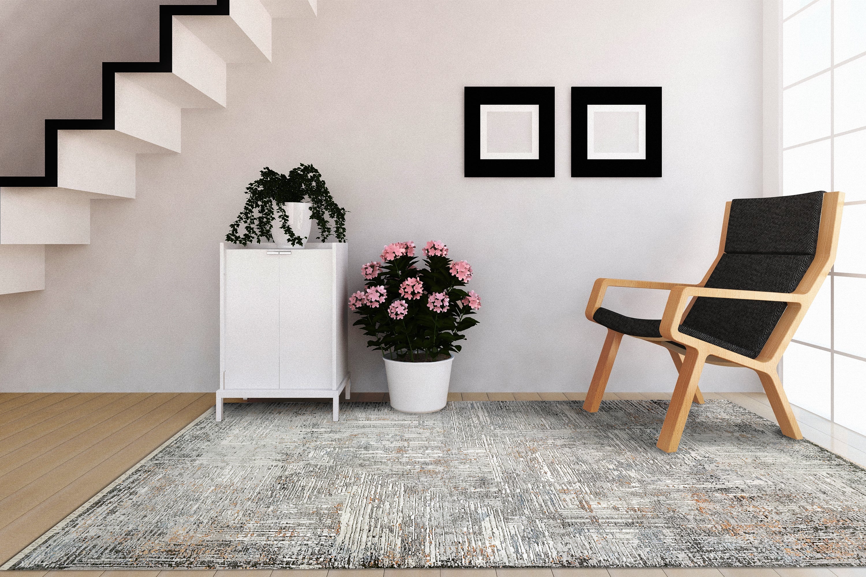 Dynamic Rugs SUNRISE 6885-999 Grey/Charcoal Rug