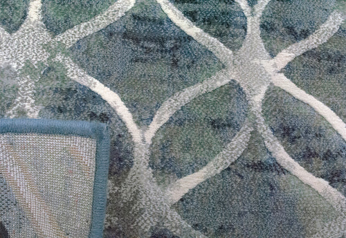 Dynamic Rugs ECLIPSE 63396-5666 Blue Rug