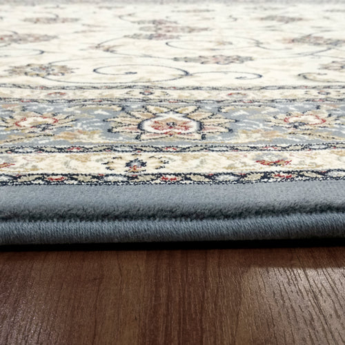Dynamic Rugs Ancient Garden 57120-6454 Ivory/Light Blue Rug