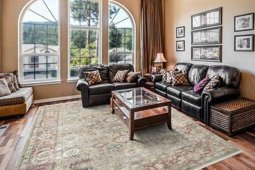 Dynamic Rugs Ella 3982-899 Taupe/Multi Rug