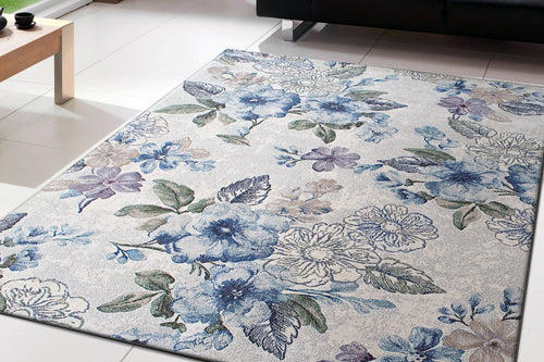 Dynamic Rugs Eclipse 63322-6141 Cream/Blue Rug