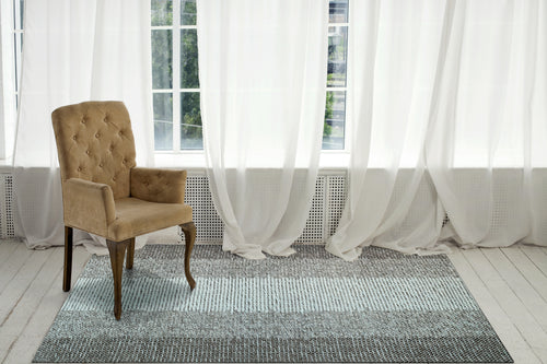 Dynamic Rugs ENCHANT 1500-590 Aqua/Black Rug