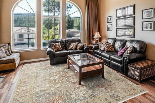 Dynamic Rugs Ella 3983-899 Taupe/Multi Rug