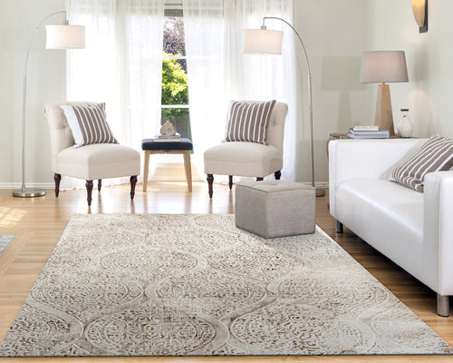 Dynamic Rugs QUARTZ 26190-100 Ivory Rug