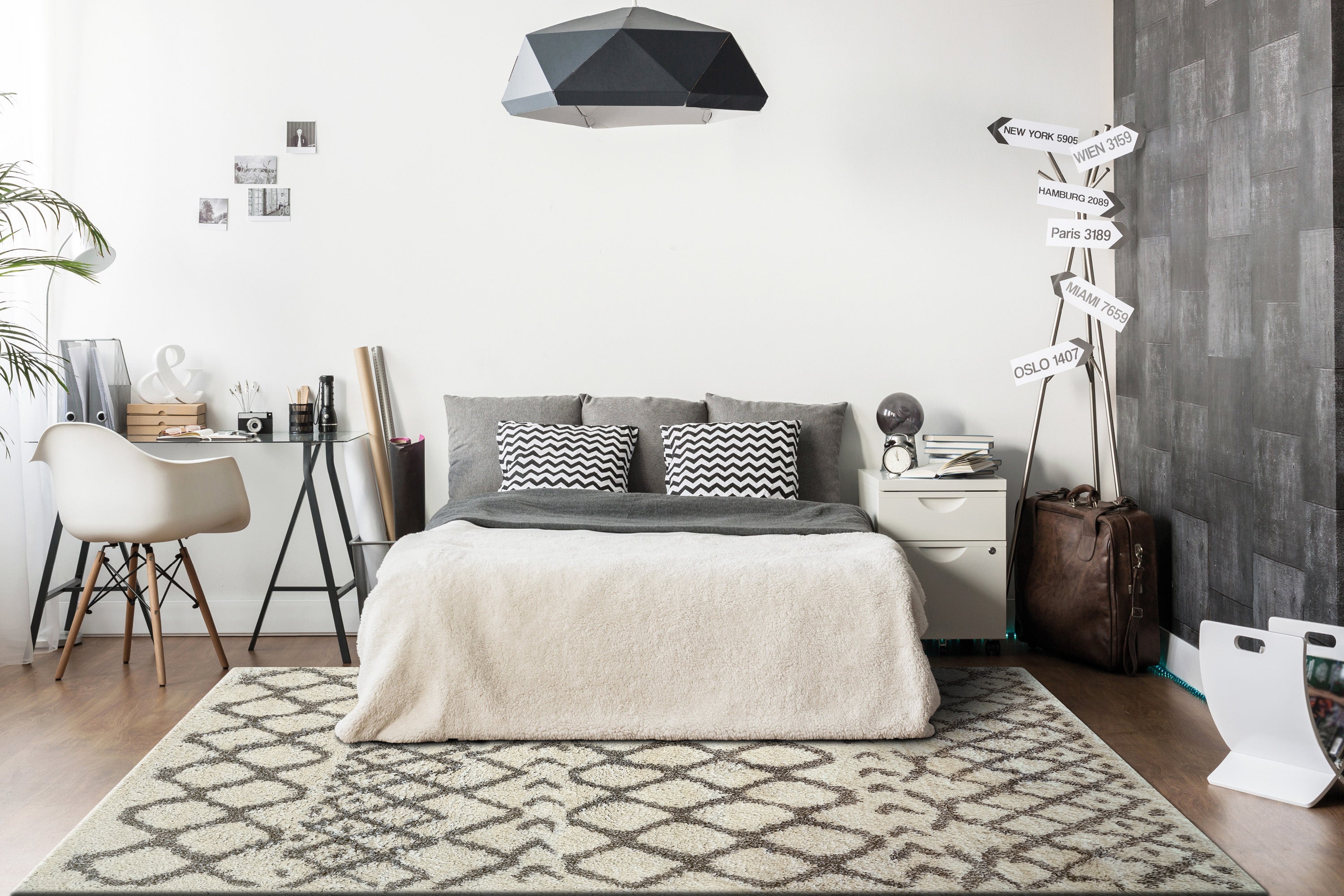 Dynamic Rugs ABYSS 5084-109 Ivory Rug