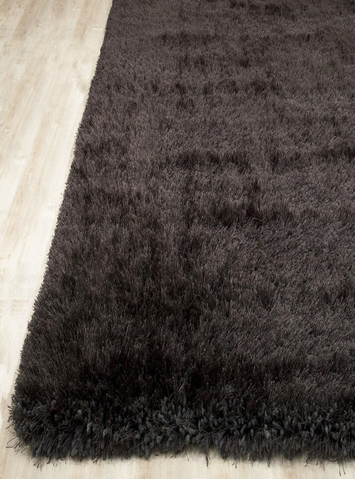 American cover design / Persian weavers Alma Afro Shag Plain Charcoal Rug