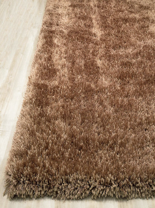 American cover design / Persian weavers Alma Afro Shag Plain Light Brown Rug
