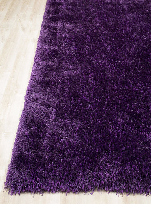 American cover design / Persian weavers Alma Afro Shag Plain Lilac Rug