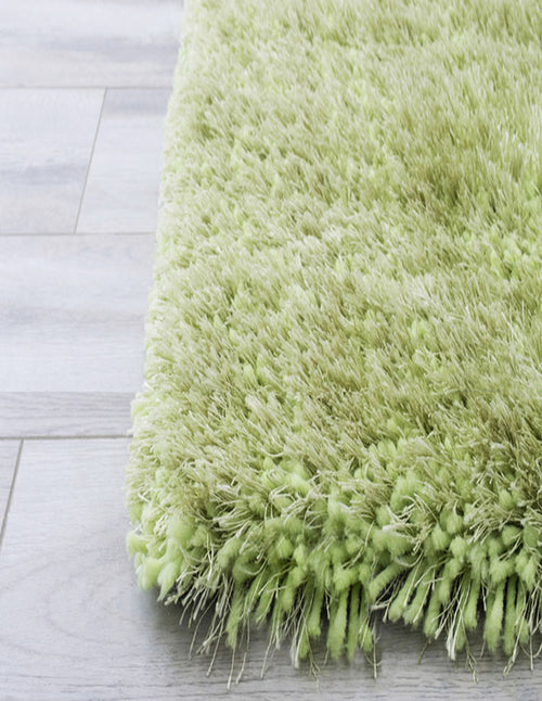 American cover design / Persian weavers Alma Afro Shag Plain Lime Green Rug