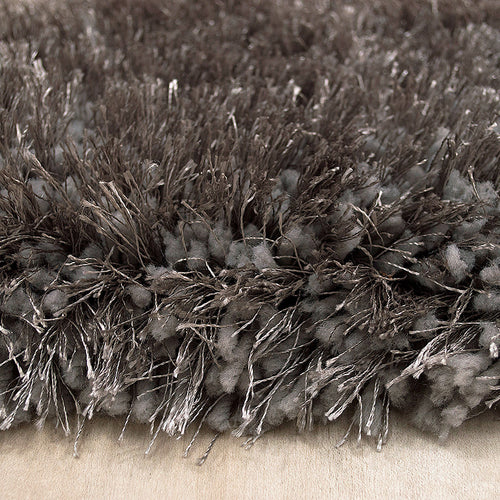 American cover design / Persian weavers Alma Afro Shag Plain Silver Rug
