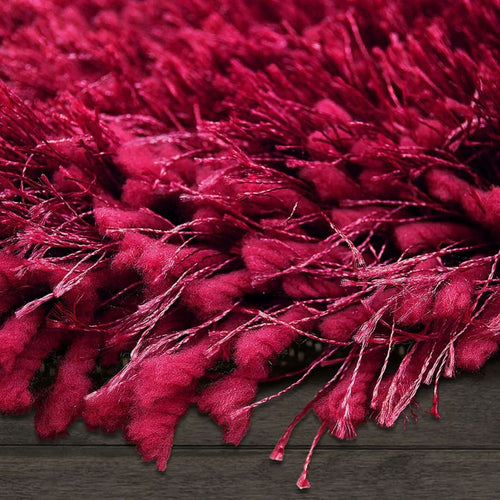American cover design / Persian weavers Alma Afro Shag Solid Burgundy Rug