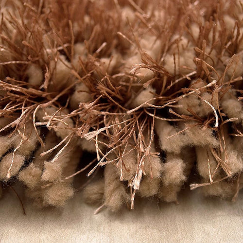 American cover design / Persian weavers Alma Afro Shag Plain Light Brown Rug