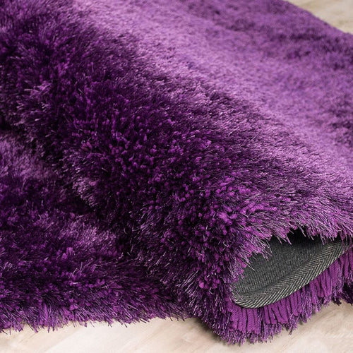 American cover design / Persian weavers Alma Afro Shag Plain Lilac Rug