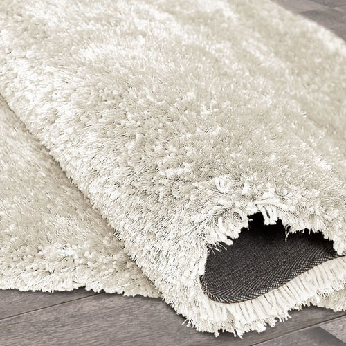 American cover design / Persian weavers Alma Afro Shag Plain Snow White Rug