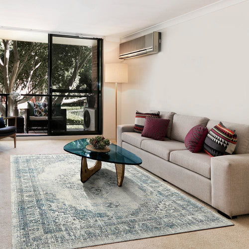 Amara 7461-150 Light Beige Rug - Blend Of Viscose And Shrink