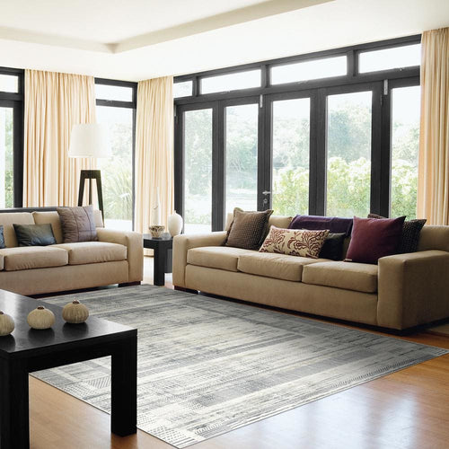 Amara 7462-190 Light Beige Rug - Blend Of Viscose And Shrink