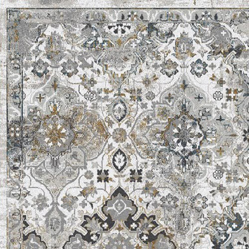 Amara 7463-990 Grey/Charcoal Rug - Blend Of Viscose And 