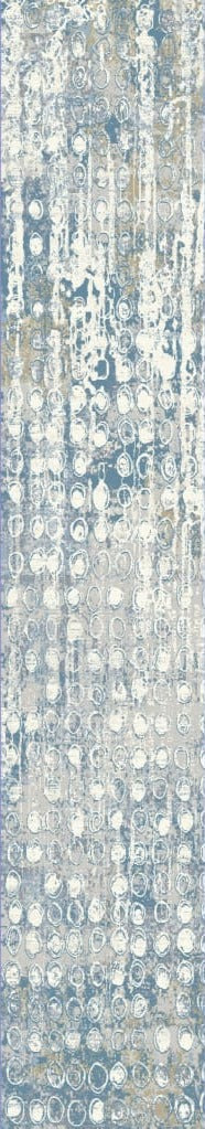 Amara 7465-500 Blue Rug - Blend Of Viscose And Shrink 