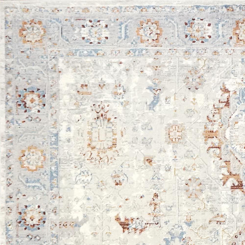 Amara 7466-190 Ivory/Grey Rug - Blend Of Viscose And Shrink 