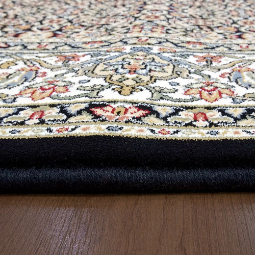 Ancient Garden 57011-3263 Black/Ivory Rug - 100% Decolan 