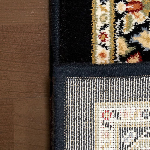 Ancient Garden 57011-3263 Black/Ivory Rug - 100% Decolan 