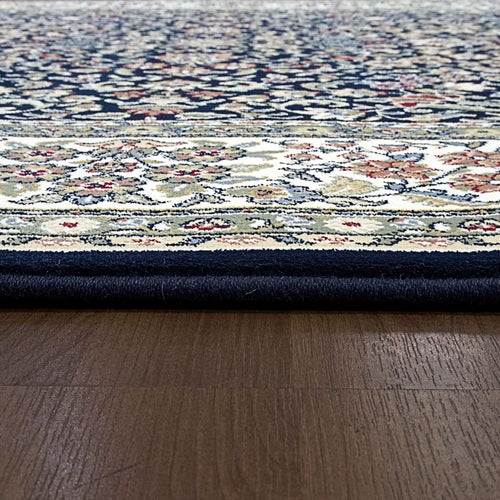 Ancient Garden 57078-3434 Blue/Ivory Rug - 100% Decolan 