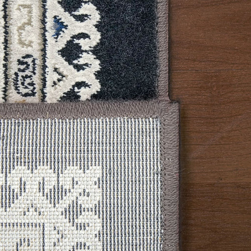 Ancient Garden 57102-3636 Charcoal/Silver Rug - 100% Decolan