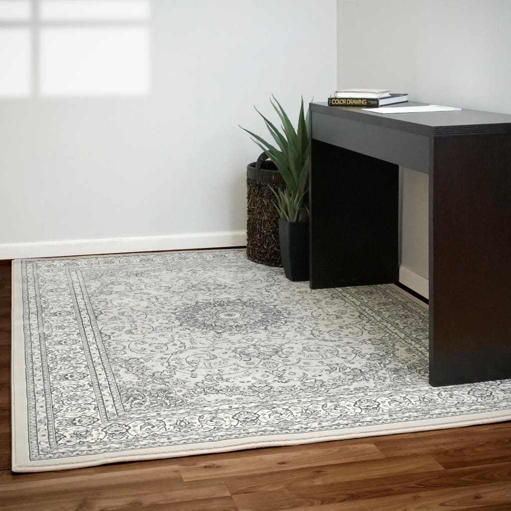 Dynamic Rugs Ancient Garden 57119-9666 Soft Grey/Cream Rug