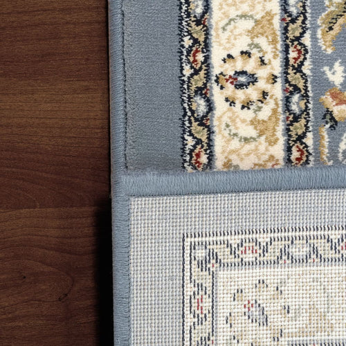 Ancient Garden 57120-6454 Ivory/Light Blue Rug - 100% 