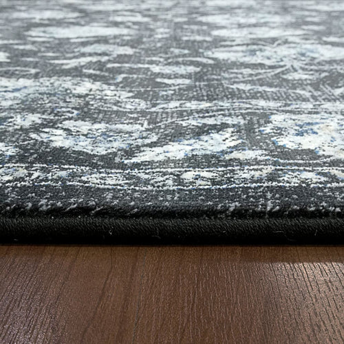 Ancient Garden 57126-3636 Charcoal/Silver Rug - 100% Decolan