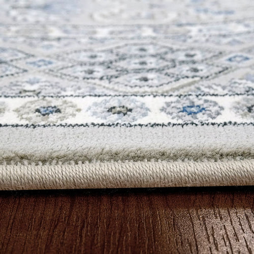 Ancient Garden 57147-9696 Silver/Grey Rug - 100% Decolan 
