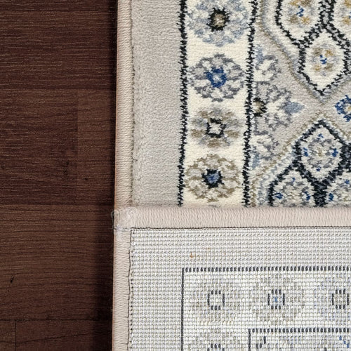 Ancient Garden 57147-9696 Silver/Grey Rug - 100% Decolan 