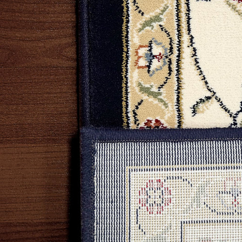 Ancient Garden 57365-3464 Blue/Ivory Rug - 100% Decolan 