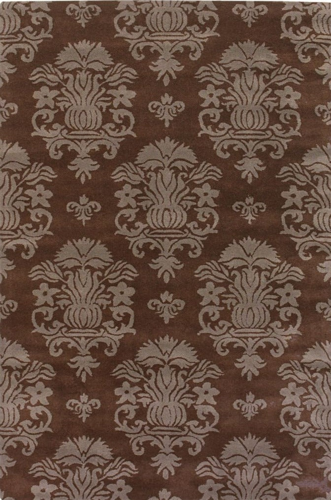 Chandra Zyaara ANT-128 Brown Rug