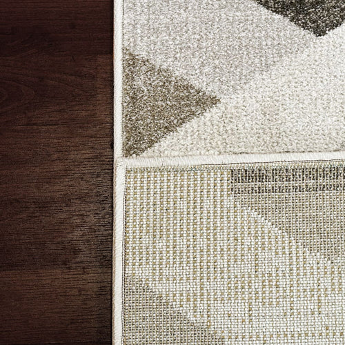 Avenue 3403-6111 Ivory/Multi Rug - 100% Heatset Frise 
