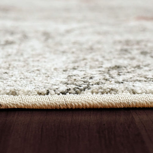 Avenue 3405-6111 Ivory/Grey/Red Rug - 100% Heatset Frise 