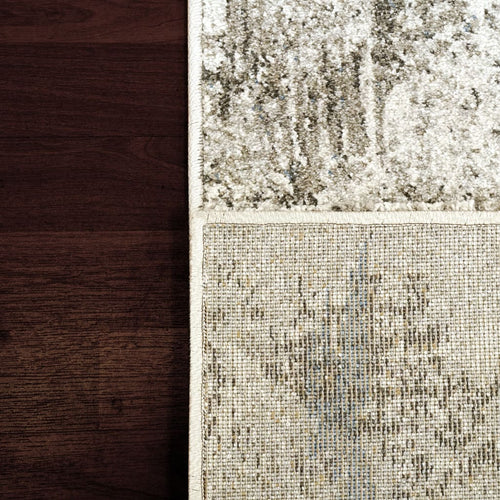 Avenue 3405-6151 Ivory/Grey/Blue Rug - 100% Heatset Frise 