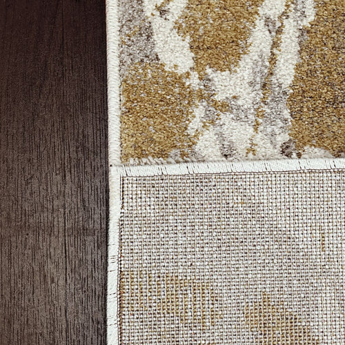 Avenue 3407-6191 Ivory/Gold Rug - 100% Heatset Frise 