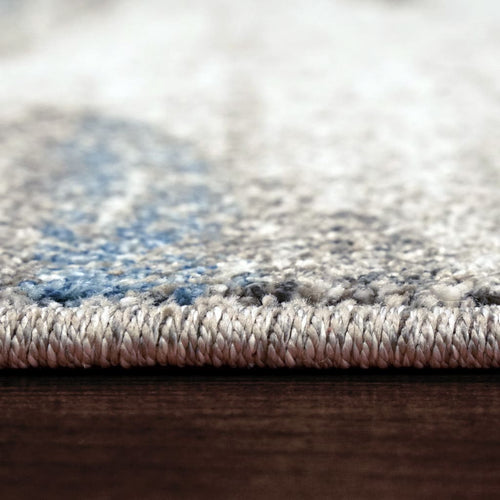 Avenue 3408-6151 Grey/Blue Rug - 100% Heatset Frise 