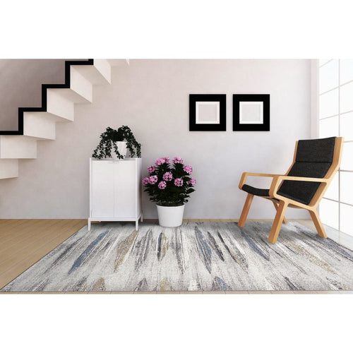 Avenue 3408-6151 Grey/Blue Rug - 100% Heatset Frise 