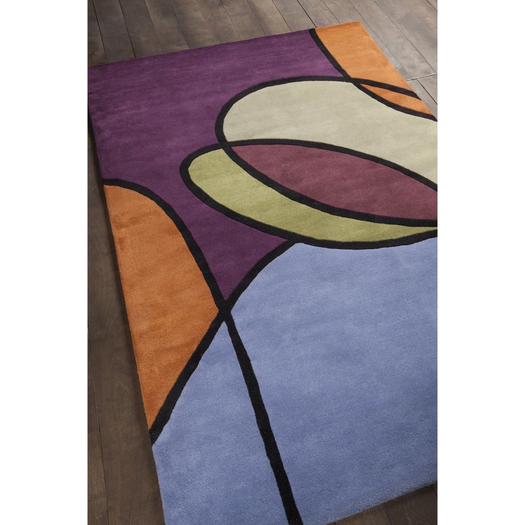 Chandra Bense Garza BEN-3002 Purple Rug