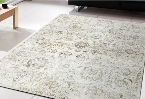 Castilla 3530-190 Ivory/Grey Rug - 75% Polypropylene & 25% 