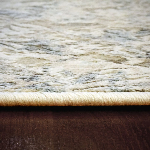Chateau 98203-6242 Beige/Blue Rug - Shrink Polyester With 