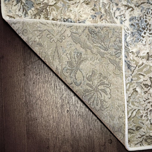 Chateau 98203-6242 Beige/Blue Rug - Shrink Polyester With 